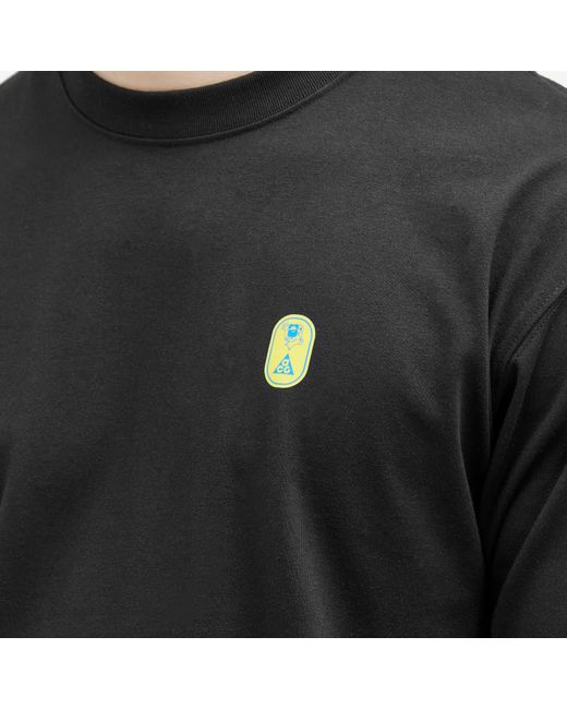Nike Black Acg Hike Snacks Dri-Fit Long Sleeve T-Shirt for men
