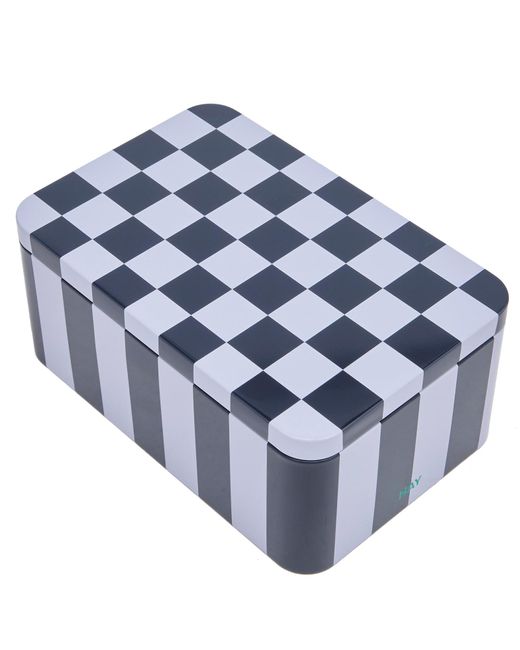 Hay Blue Tin Container