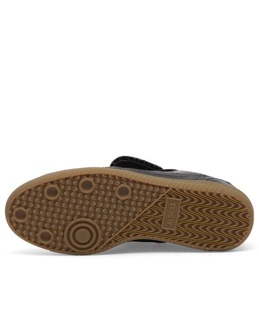 Alohas Black Tb 490 Vintage Effect Leather Sneakers
