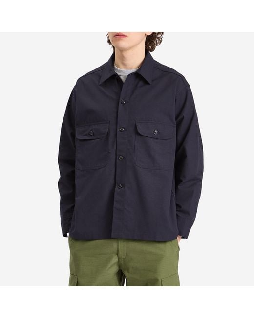 Randy's Garments Blue Overshirt for men