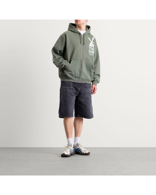by Parra Green End The Bunny Zip Hoodie for men