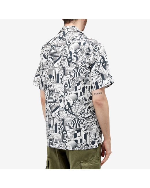 Paul Smith Black Jack'S World Vacation Shirt for men