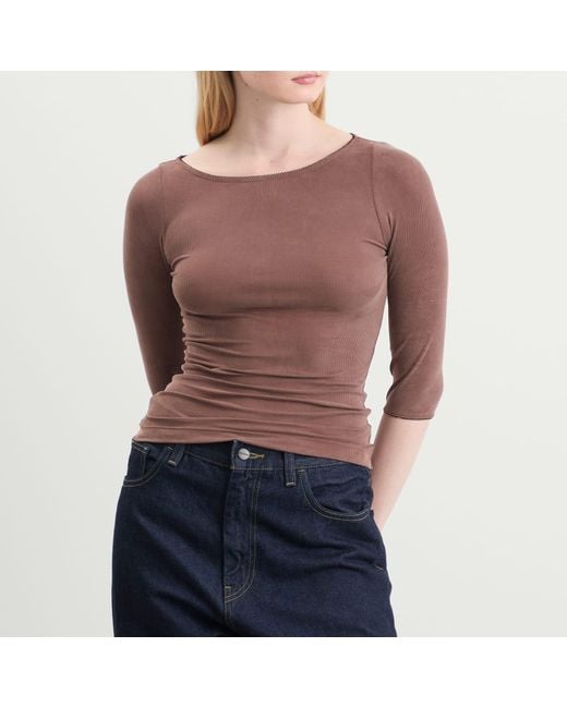 Fruity Booty Brown Second Skins 3/4 Length Top