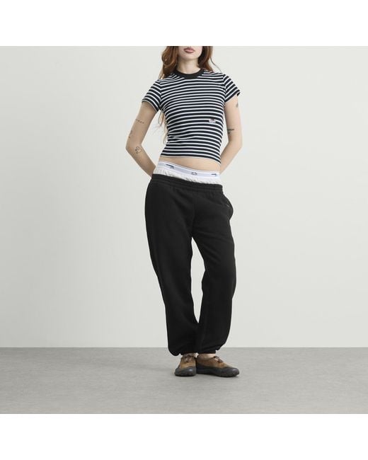 HOMMEGIRLS Black X Fruit Of The Loom Striped Baby T-Shirt