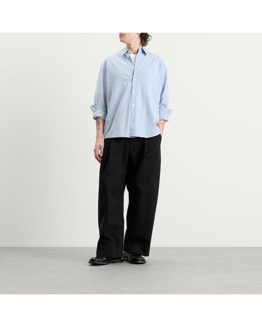 Studio Nicholson Black Sorte Deep Pleat Volume Pant for men