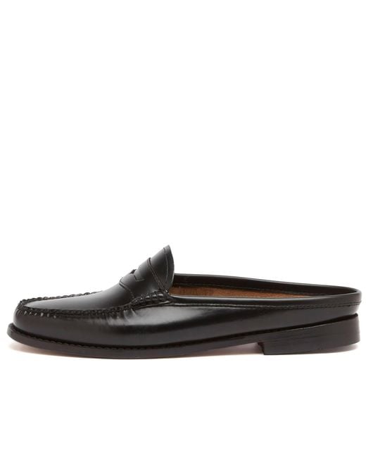 G.H.BASS Black Penny Mule Loafer