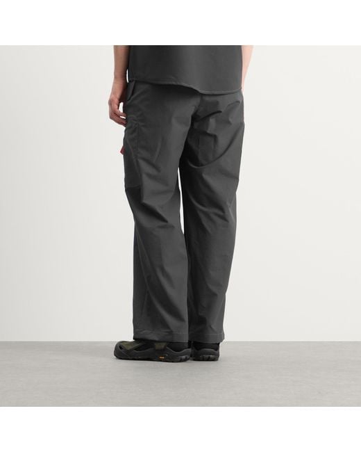 And Wander Gray X Roa Breathable Trousers for men
