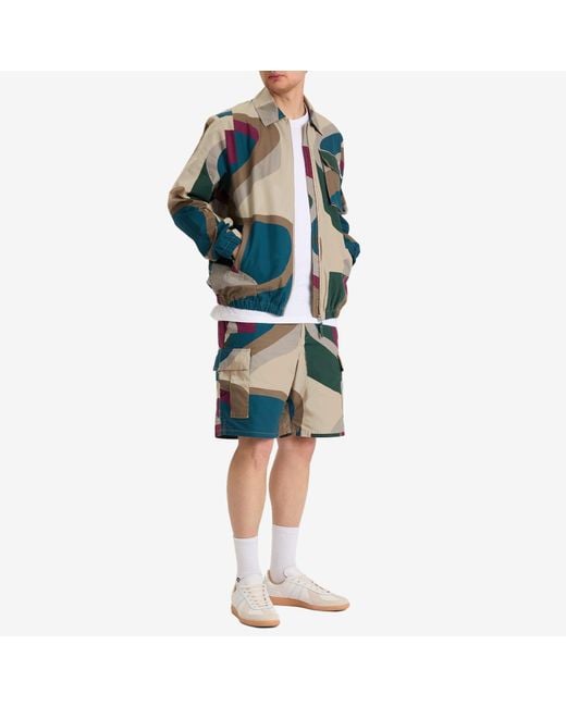 by Parra Blue The Wall Camo Jacket for men