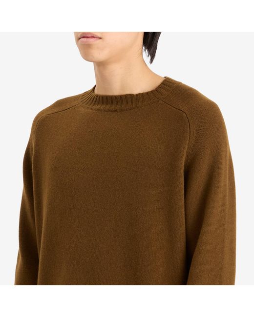 Second/Layer Brown Distressed Jumper for men