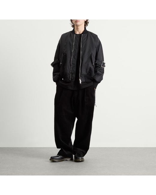 MASTERMIND WORLD Black Bontage Ma-1 for men