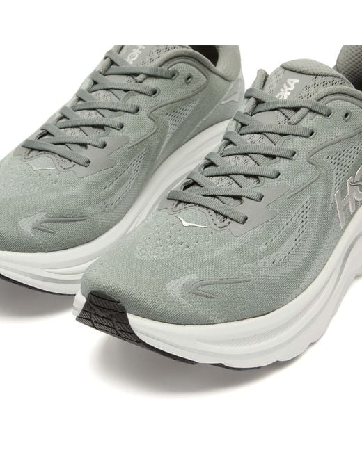 Hoka One One Gray Clifton 10 Sneaker for men