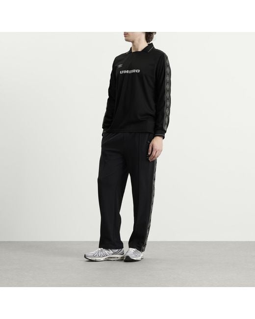 Umbro Black Taped Long Sleeve Jersey for men