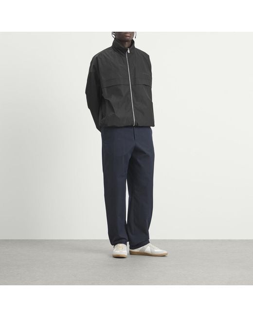 Dries Van Noten Blue Cotton Wool Trouser for men