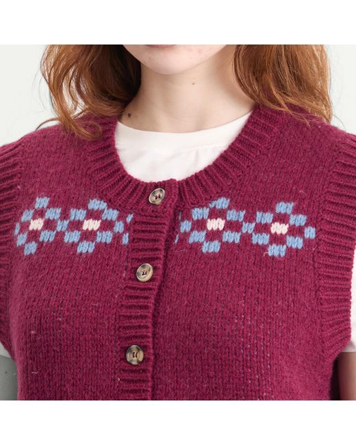 Damson Madder Red Sofie Vest