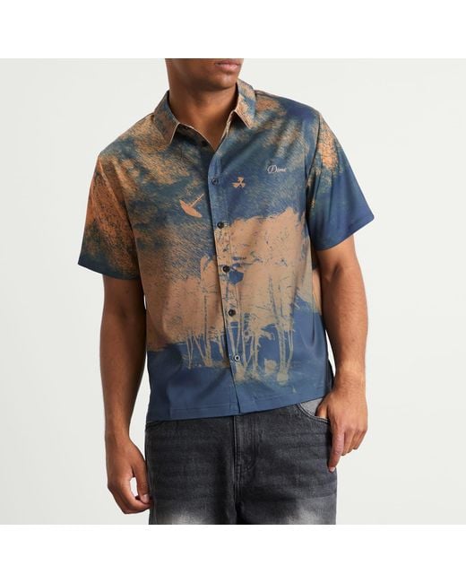 Dime Blue Day Off Short Sleeve Shirt for men