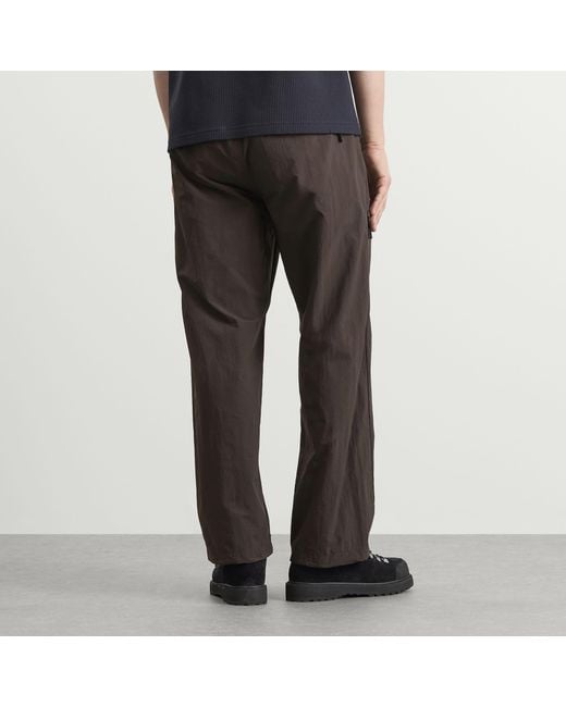 Snow Peak Brown Nylon Double Rip Trousers for men