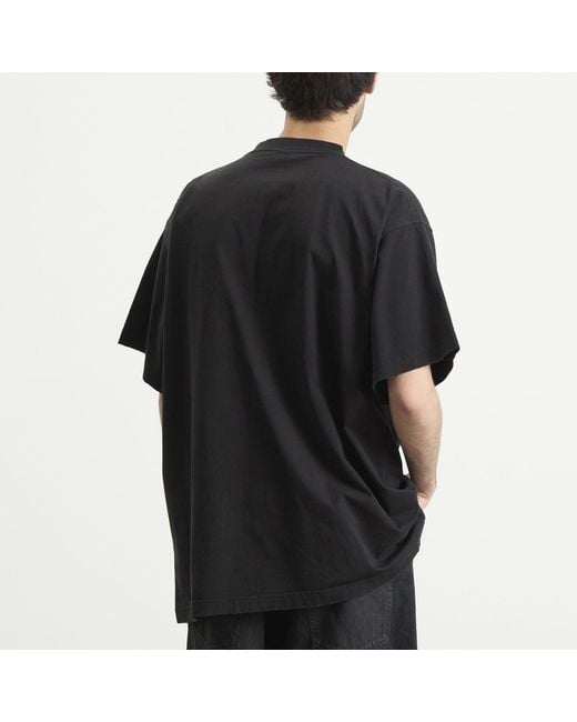 Balenciaga Black Metal Merch Paris Oversized T-Shirt for men