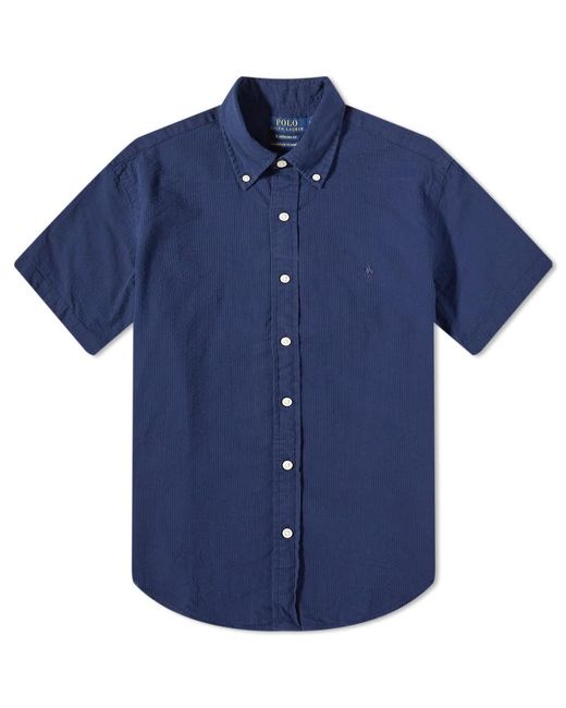 Polo Ralph Lauren Cotton Short Sleeve Seersucker Button Down Shirt in ...