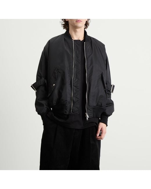 MASTERMIND WORLD Black Bontage Ma-1 for men