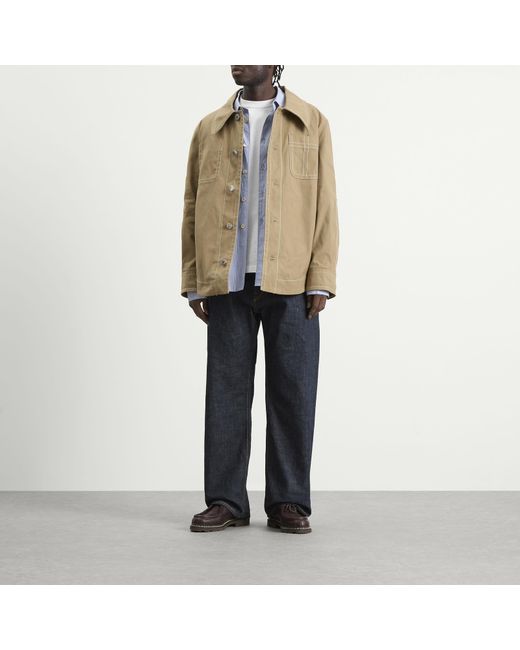 AMI Natural Worker Shirt Jacket for men