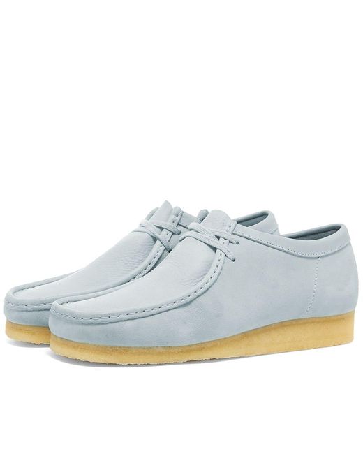 clarks blue wallabees