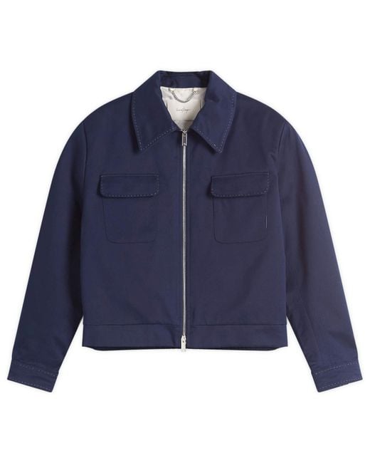 Second/Layer Blue Herman Jacket for men