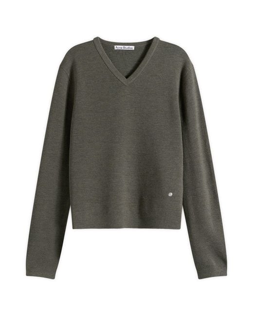 Acne Gray Kodos Merinos Jumper for men