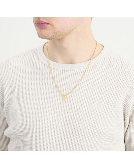 Human Made Metallic Heart Necklace for men