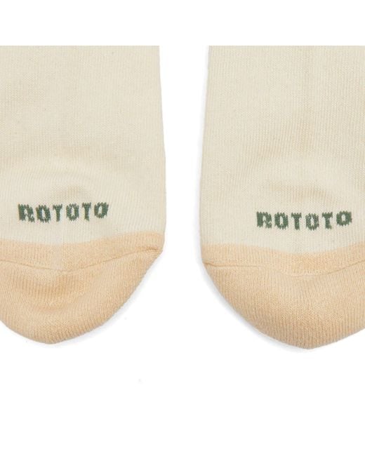RoToTo Natural Retro Athletic Ankle Sock