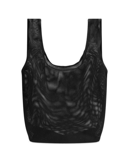 A.P.C. Black Rebound Mesh Shopping Bag for men