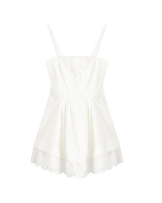 Peachy Den White Renee Mini Dress