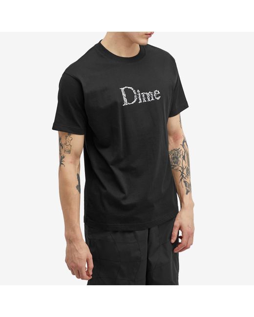 Dime Black Classic Skull T-Shirt for men