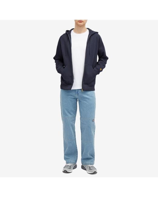 Dickies Blue Double Knee Denim Pant for men