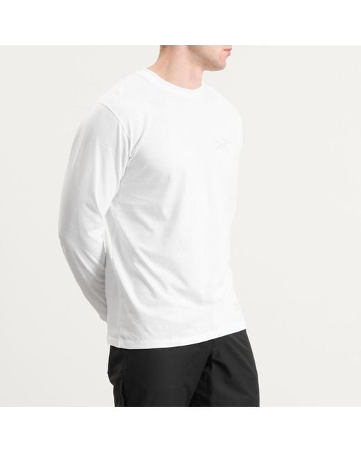 Arc'teryx White Kragg Sl Long Sleeve T-Shirt for men