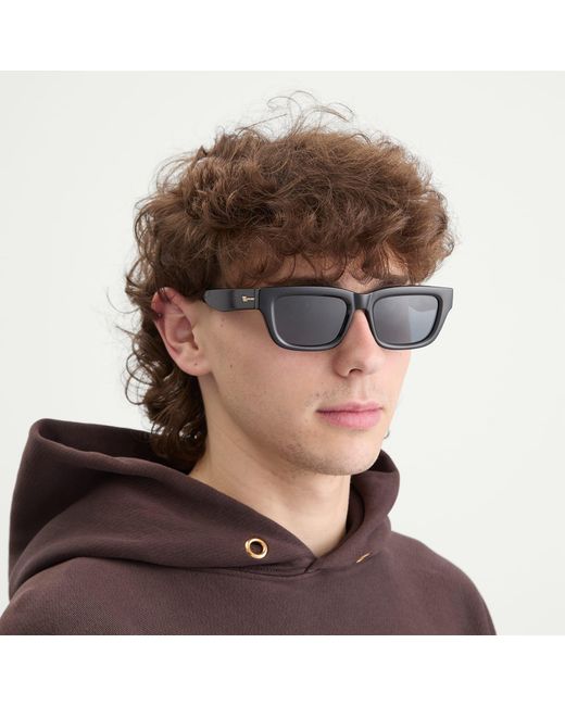 Le Specs Gray Le Castle Sunglasses