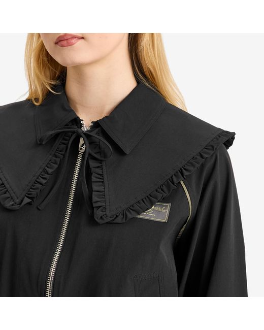 Ganni Black Stretch Shell Jacket Presented By End