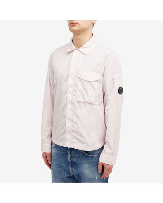 C P Company Pink Chrome-R Pocket Overshirt for men