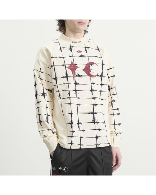 Adidas White X Thug Club Goalie Long Sleeve Top for men
