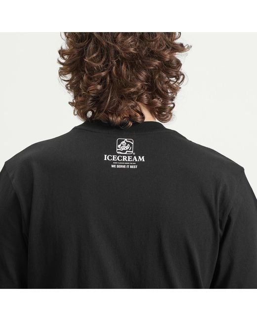 ICECREAM Black Serve It Best T-Shirt for men