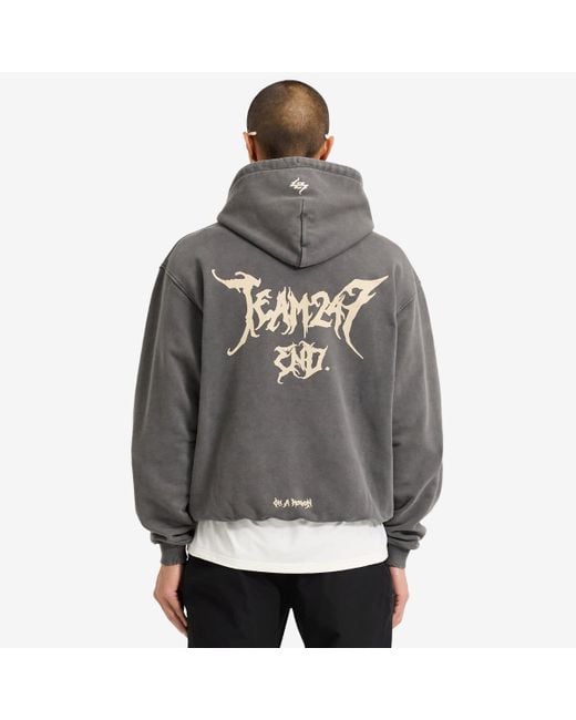 Represent Gray End. X 'Platinum' Oversized Hoodie for men