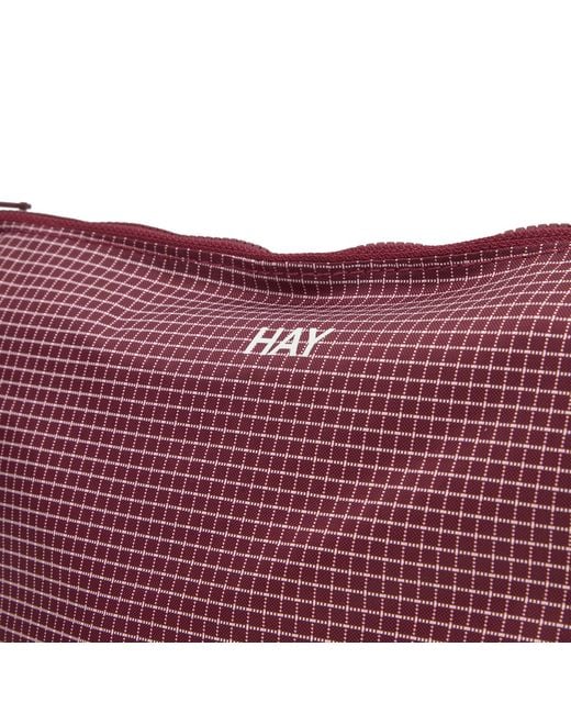 Hay Purple Grid Pouch