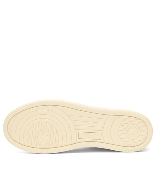 Autry White Medalist Low Leather Suede Sneakers for men