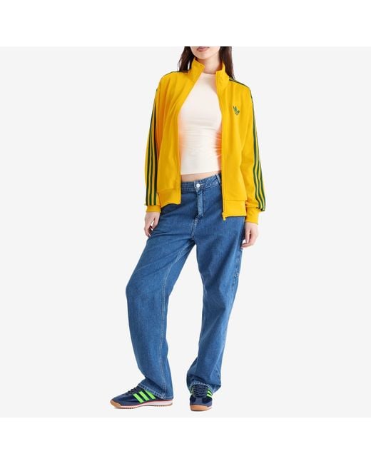 Adidas Yellow Firebird Loose Track Top