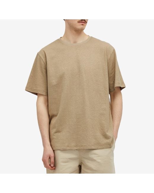Satta Natural Flatlock Hemp T-Shirt for men
