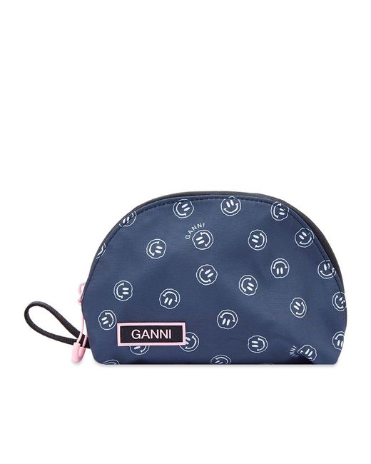 Ganni Blue Small Vanity Bag
