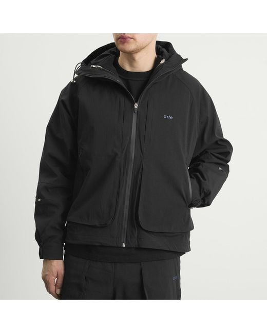 Arte' Black Technical Polar Jacket for men