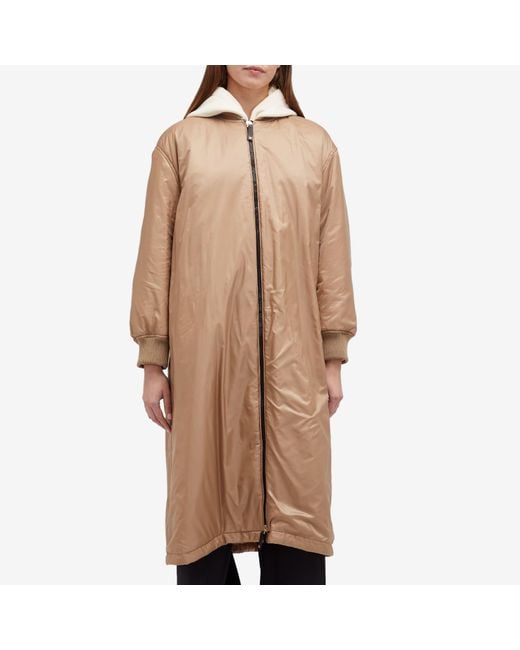 Max Mara Natural Longline Bomber Jacket