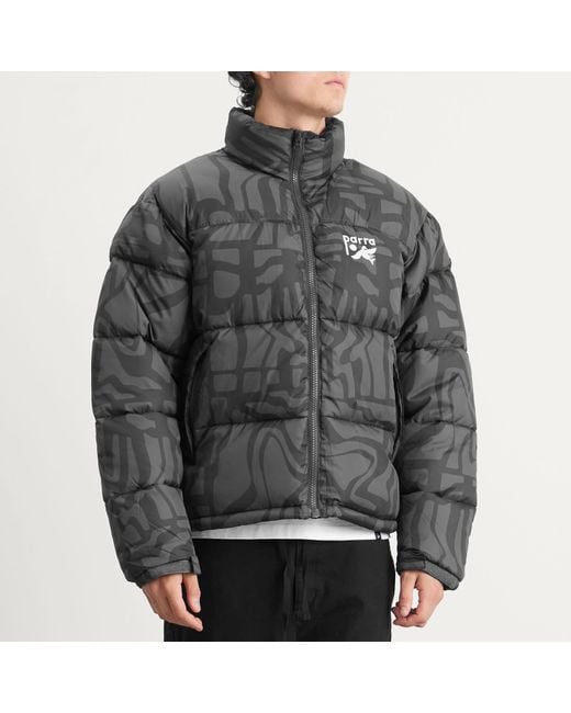 by Parra Gray Broken Ftp Puffer Jacket for men