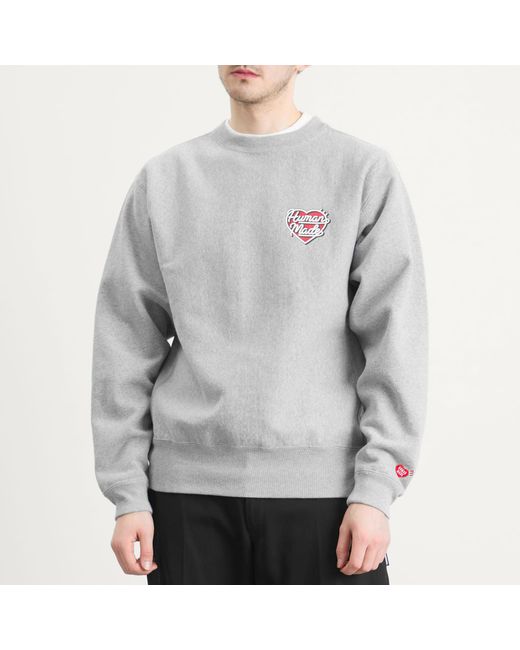 Human Made Gray Heart Heavyweight Sweatshirt