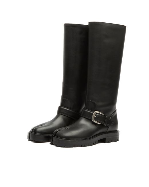 Maison Margiela Black Tabi County Knee High Boots
